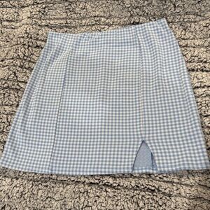 Molly green blue plaid skirt - large